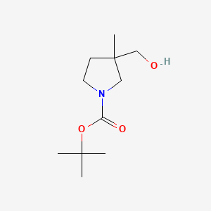 tert-butyl 3-(hydroxymethyl)-3-methylpyrrolidine-1-carboxylate CAS 1263506-20-2