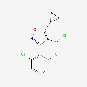 4-(chloromethyl)-5-cyclopropyl-3-(2,6-dichlorophenyl)-1,2-oxazole CAS 1268245-50-6