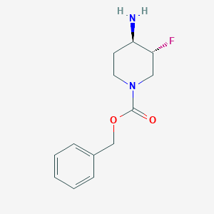 benzyl (3R,4R)-4-amino-3-fluoropiperidine-1-carboxylate CAS 1268520-05-3