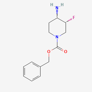 benzyl (3R,4S)-4-amino-3-fluoropiperidine-1-carboxylate CAS 1268520-82-6