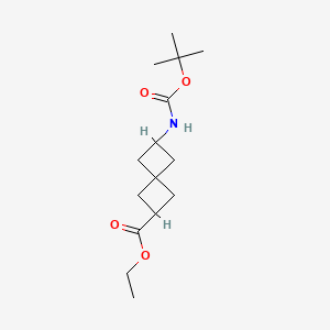 ethyl 2-[(2-methylpropan-2-yl)oxycarbonylamino]spiro[3.3]heptane-6-carboxylate CAS 1272412-66-4