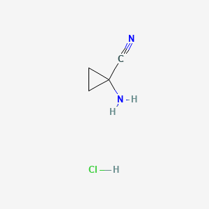 1-aminocyclopropane-1-carbonitrile;hydrochloride CAS 127946-77-4