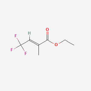 ethyl (E)-4,4,4-trifluoro-2-methylbut-2-enoate CAS 128227-97-4
