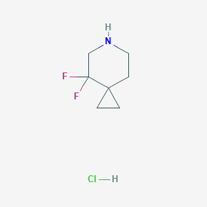 8,8-difluoro-6-azaspiro[2.5]octane;hydrochloride CAS 1282532-00-6