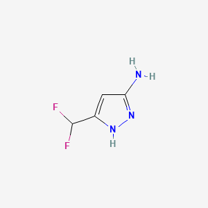 5-(difluoromethyl)-1H-pyrazol-3-amine CAS 1284220-49-0