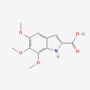 5,6,7-trimethoxy-1H-indole-2-carboxylic acid CAS 128781-07-7