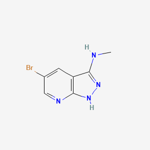 5-bromo-N-methyl-1H-pyrazolo[5,4-b]pyridin-3-amine CAS 1289189-96-3