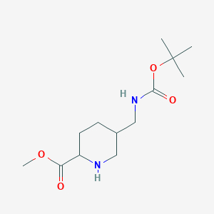 methyl 5-[[(2-methylpropan-2-yl)oxycarbonylamino]methyl]piperidine-2-carboxylate CAS 1291351-83-1