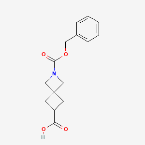 2-phenylmethoxycarbonyl-2-azaspiro[3.3]heptane-6-carboxylic acid CAS 1291487-33-6