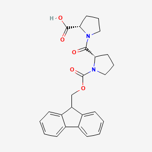 (2S)-1-[(2S)-1-(9H-fluoren-9-ylmethoxycarbonyl)pyrrolidine-2-carbonyl]pyrrolidine-2-carboxylic acid CAS 129223-22-9