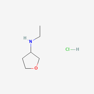 N-ethyloxolan-3-amine;hydrochloride CAS 1292369-57-3