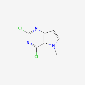 2,4-dichloro-5-methylpyrrolo[3,2-d]pyrimidine CAS 129872-81-7