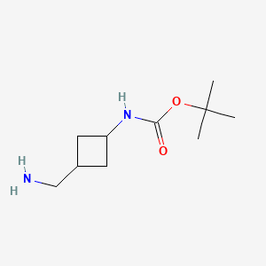 tert-butyl N-[3-(aminomethyl)cyclobutyl]carbamate CAS 130369-10-7
