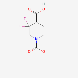 3,3-difluoro-1-[(2-methylpropan-2-yl)oxycarbonyl]piperidine-4-carboxylic acid CAS 1303972-81-7