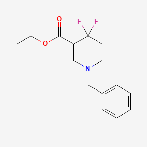 ethyl 1-benzyl-4,4-difluoropiperidine-3-carboxylate CAS 1303974-56-2