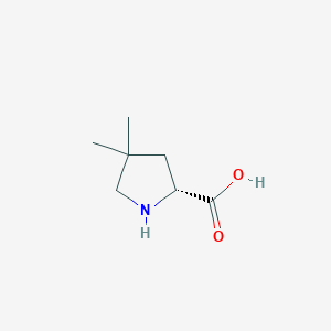 (2R)-4,4-dimethylpyrrolidine-2-carboxylic acid CAS 1303975-05-4