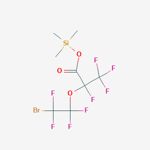trimethylsilyl 2-(2-bromo-1,1,2,2-tetrafluoroethoxy)-2,3,3,3-tetrafluoropropanoate CAS 1309602-76-3