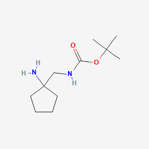 tert-butyl N-[(1-aminocyclopentyl)methyl]carbamate CAS 1311318-21-4
