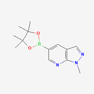 1-methyl-5-(4,4,5,5-tetramethyl-1,3,2-dioxaborolan-2-yl)pyrazolo[5,4-b]pyridine CAS 1312312-78-9