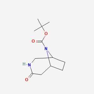 tert-butyl 4-oxo-3,9-diazabicyclo[4.2.1]nonane-9-carboxylate CAS 1312456-05-5