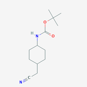 tert-butyl N-[4-(cyanomethyl)cyclohexyl]carbamate CAS 1313279-47-8