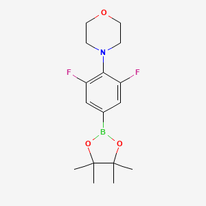 4-[2,6-difluoro-4-(4,4,5,5-tetramethyl-1,3,2-dioxaborolan-2-yl)phenyl]morpholine CAS 1313738-69-0