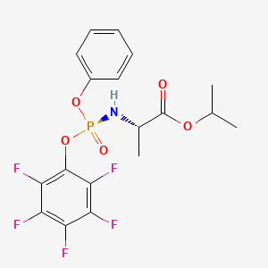 propan-2-yl (2S)-2-[[(2,3,4,5,6-pentafluorophenoxy)-phenoxyphosphoryl]amino]propanoate CAS 1334513-02-8