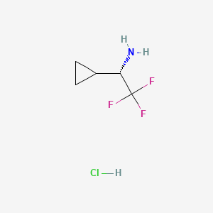 (1S)-1-cyclopropyl-2,2,2-trifluoroethanamine;hydrochloride CAS 1338377-73-3