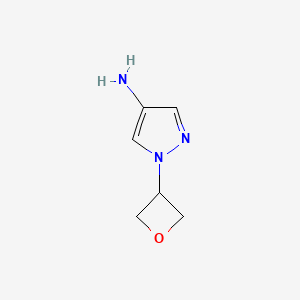 1-(oxetan-3-yl)pyrazol-4-amine CAS 1338719-26-8
