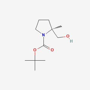 tert-butyl (2S)-2-(hydroxymethyl)-2-methylpyrrolidine-1-carboxylate CAS 1339022-10-4