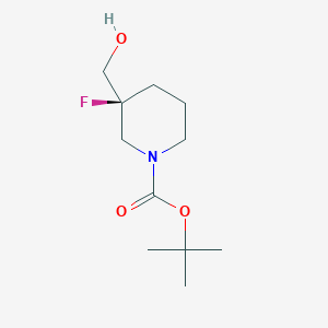 tert-butyl (3S)-3-fluoro-3-(hydroxymethyl)piperidine-1-carboxylate CAS 1345697-13-3