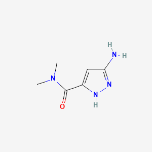 3-amino-N,N-dimethyl-1H-pyrazole-5-carboxamide CAS 1346948-79-5