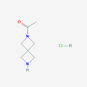 1-(2,6-diazaspiro[3.3]heptan-2-yl)ethanone;hydrochloride CAS 1349875-74-6