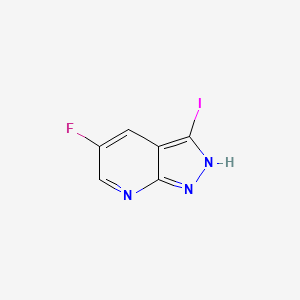 5-fluoro-3-iodo-2H-pyrazolo[3,4-b]pyridine CAS 1350653-23-4