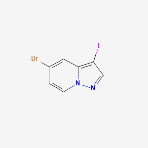 5-bromo-3-iodopyrazolo[1,5-a]pyridine CAS 1352881-82-3