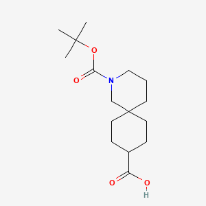 2-[(2-methylpropan-2-yl)oxycarbonyl]-2-azaspiro[5.5]undecane-9-carboxylic acid CAS 1352882-80-4