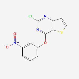 2-chloro-4-(3-nitrophenoxy)thieno[3,2-d]pyrimidine CAS 1353553-07-7