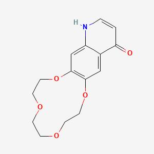2,5,8,11-tetraoxa-15-azatricyclo[10.8.0.014,19]icosa-1(12),13,16,19-tetraen-18-one CAS 1355620-88-0