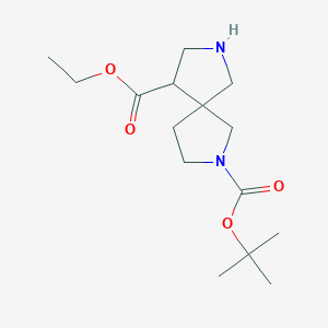2-O-tert-butyl 9-O-ethyl 2,7-diazaspiro[4.4]nonane-2,9-dicarboxylate CAS 1357354-49-4
