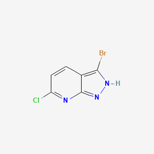 3-bromo-6-chloro-2H-pyrazolo[3,4-b]pyridine CAS 1357946-70-3