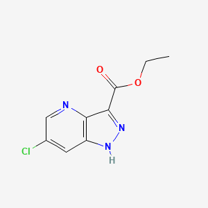 ethyl 6-chloro-1H-pyrazolo[4,3-b]pyridine-3-carboxylate CAS 1363380-62-4