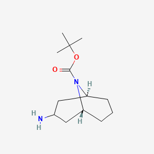 tert-butyl (1R,5S)-3-amino-9-azabicyclo[3.3.1]nonane-9-carboxylate CAS 1363380-67-9