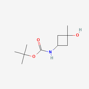 tert-butyl N-(3-hydroxy-3-methylcyclobutyl)carbamate CAS 1363381-12-7