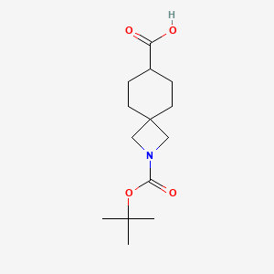 2-[(2-methylpropan-2-yl)oxycarbonyl]-2-azaspiro[3.5]nonane-7-carboxylic acid CAS 1363381-18-3