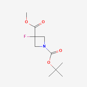 1-O-tert-butyl 3-O-methyl 3-fluoroazetidine-1,3-dicarboxylate CAS 1363382-00-6