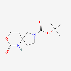 tert-butyl 7-oxo-8-oxa-2,6-diazaspiro[4.5]decane-2-carboxylate CAS 1363382-08-4