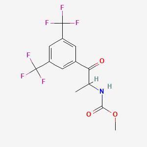 methyl N-[1-[3,5-bis(trifluoromethyl)phenyl]-1-oxopropan-2-yl]carbamate CAS 1363382-18-6