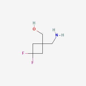 [1-(aminomethyl)-3,3-difluorocyclobutyl]methanol CAS 1363383-40-7