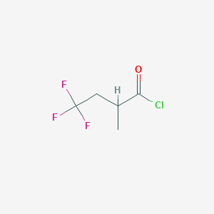 4,4,4-trifluoro-2-methylbutanoyl chloride CAS 136564-78-8