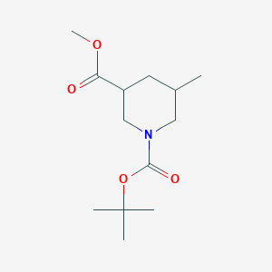 1-O-tert-butyl 3-O-methyl 5-methylpiperidine-1,3-dicarboxylate CAS 1365887-44-0